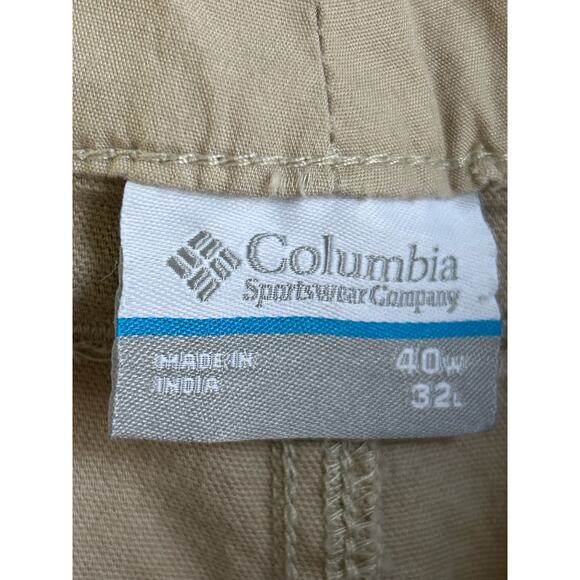 Columbia Men’s Pants Beige Thick Size 40W 32L Security Zip Pocket - Picture 9 of 9